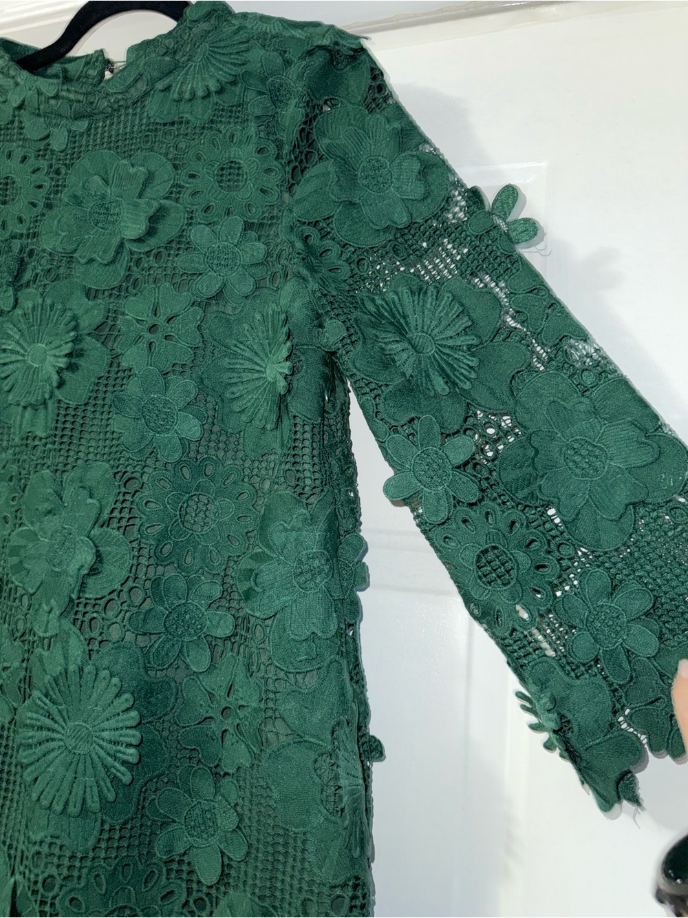 Shop The Mint Green 3D Floral Lace Overlay Dress Small Wedding Holiday - Picture 12 of 16